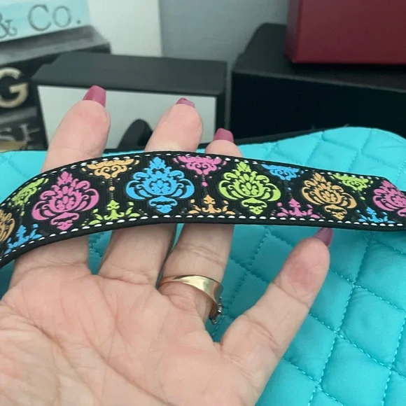 ✨Turquoise Quilted Zipper Cosmetic Train Case✨NWT - Picture 8 of 9